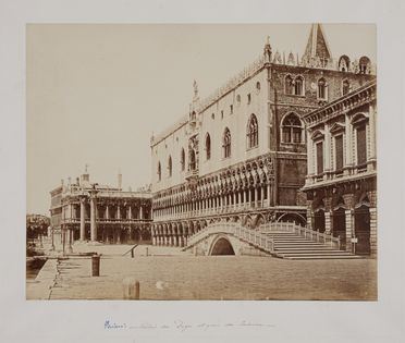 Antonio Perini | Venezia. Palazzo Ducale e Riva degli Schiavoni. (1855 ...