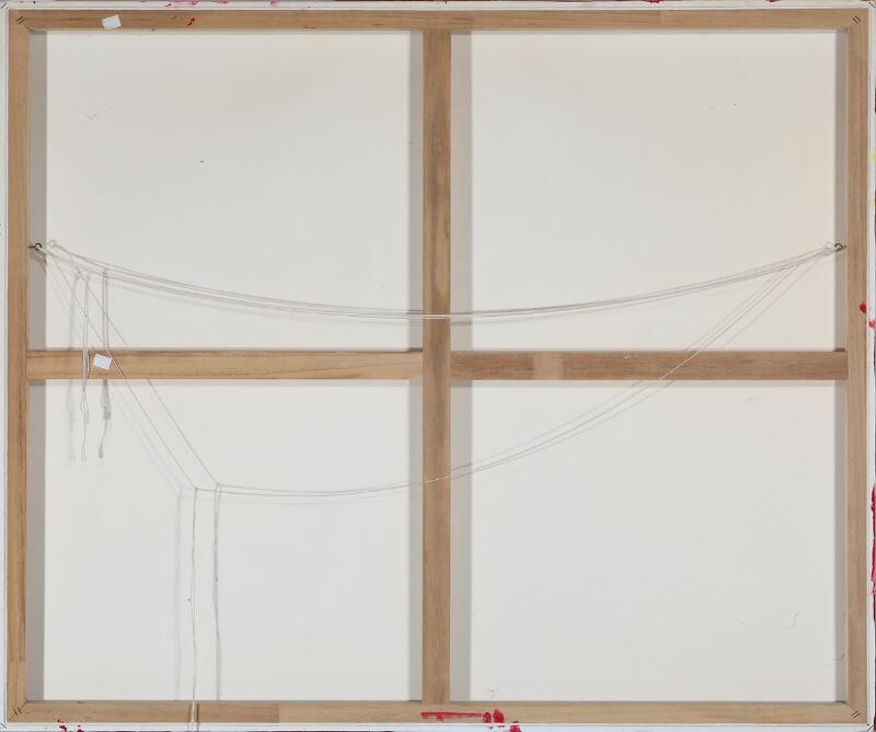 Artwork by Yrsa Isabel Lind, Composition with women, Made of Acrylic and gold leaf on canvas