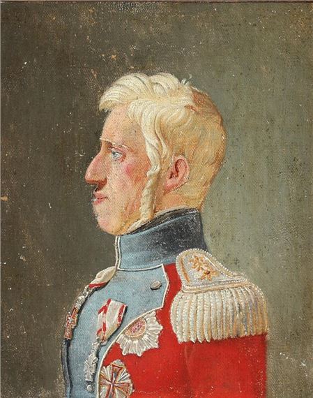 Christoffer Wilhelm Eckersberg | Profile portrait of King Frederick VI ...