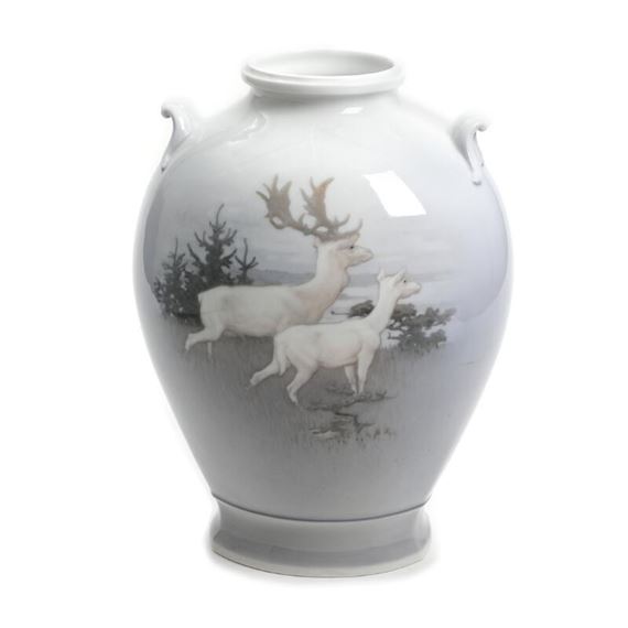 A Royal Copenhagen porcelain vase by Gotfred Rode, 1922