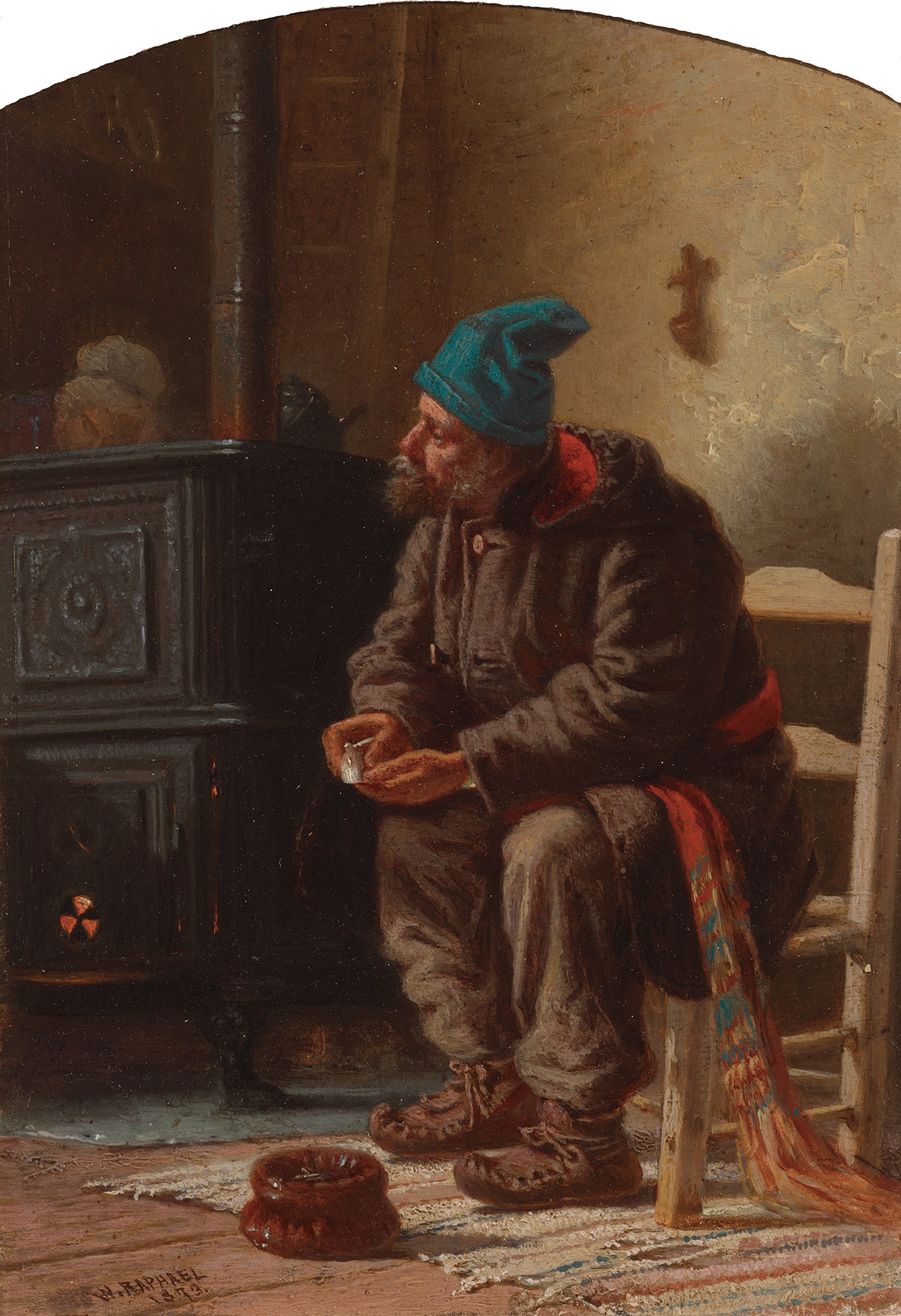 William Raphael | Preparing for a Smoke (1873) | MutualArt