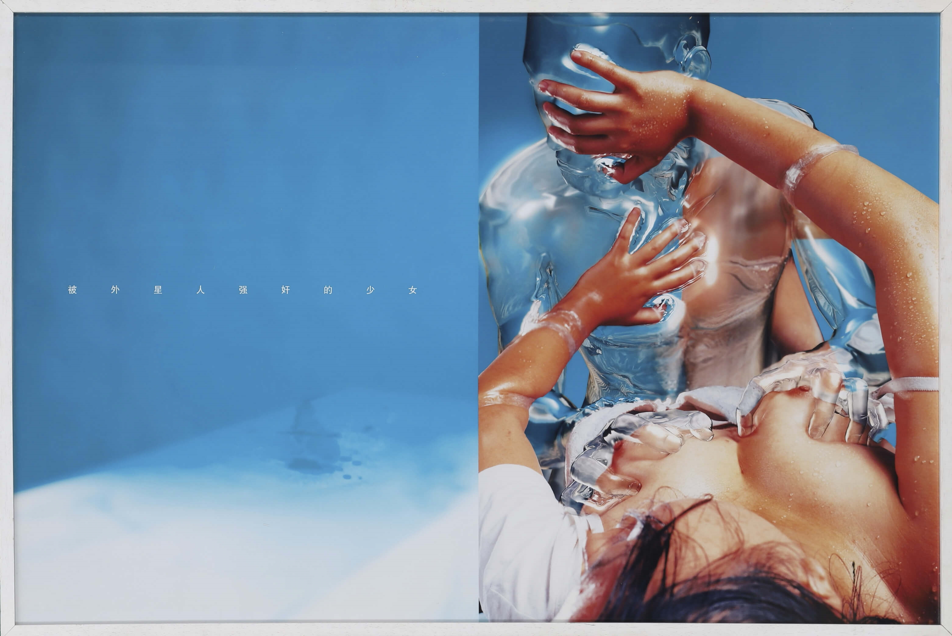 Artwork by He An, Fifteen reasons for fashion N°3: Girl raped by E.T., 2002, Made of C-print