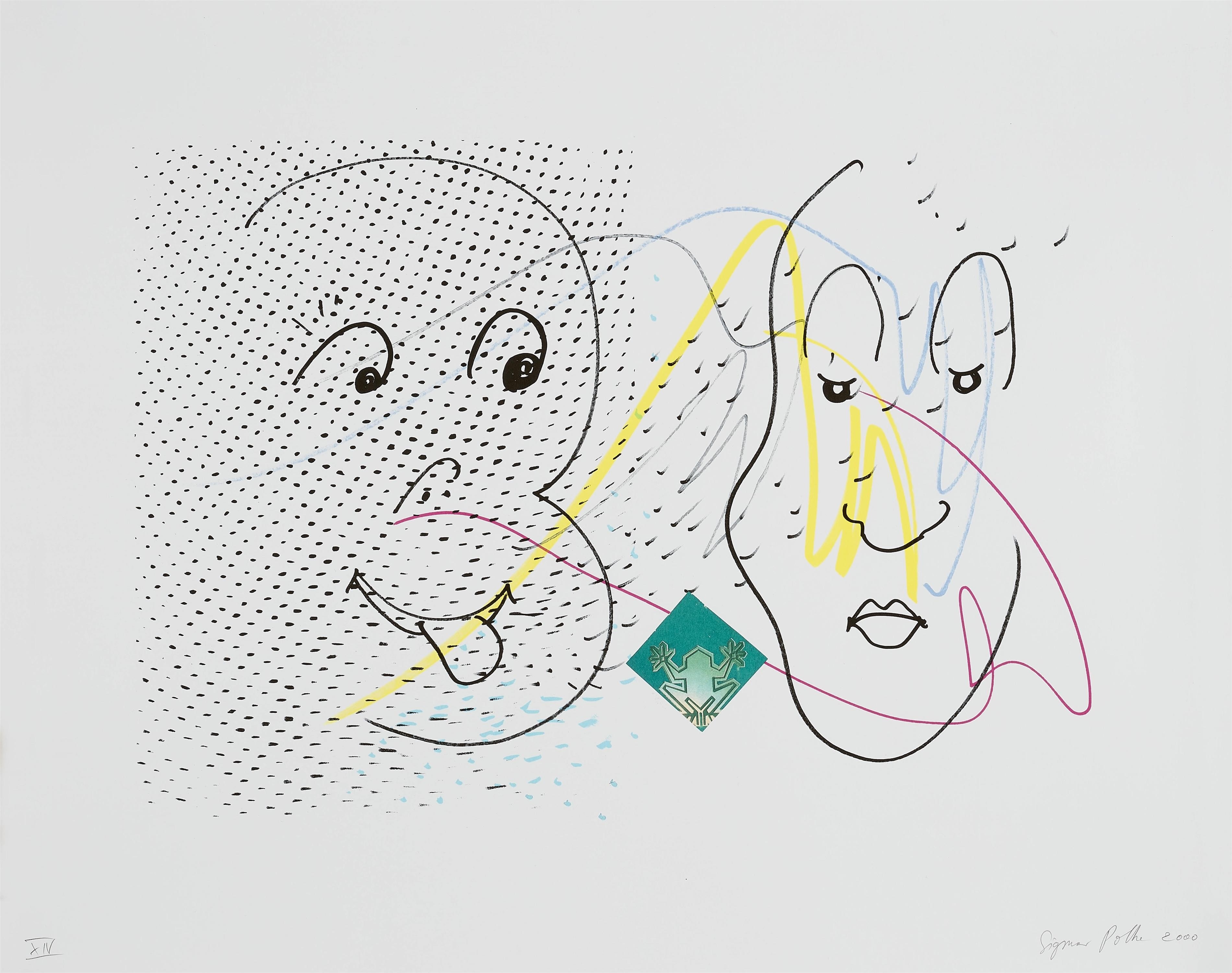 Sigmar Polke | Proof 'XIV' (of presumably 50 roman numbered copies ...