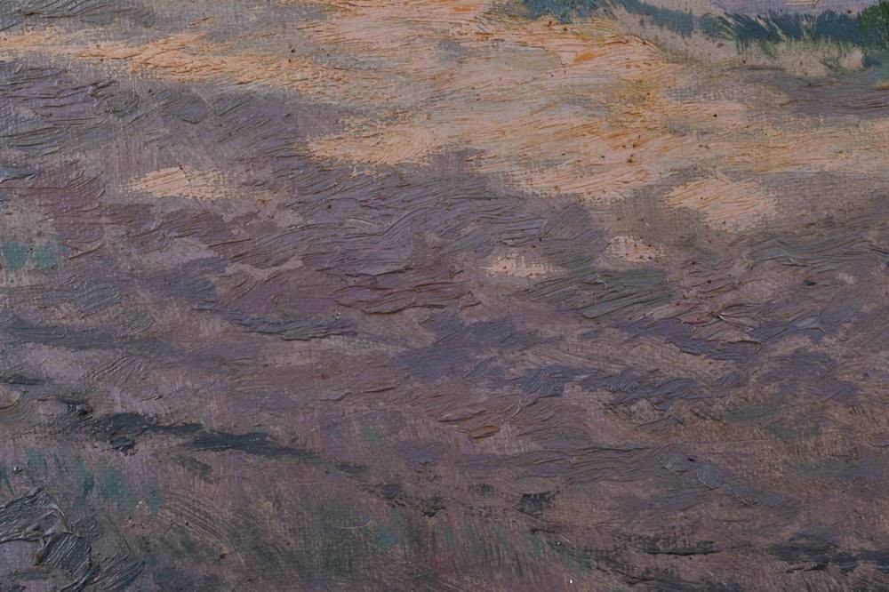 Artwork by Hugo Eichler, Auf der Insel Vilm, Made of Gemälde - Öl auf Leinwand