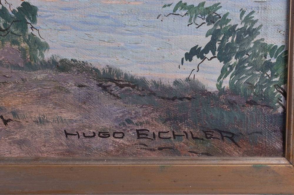 Artwork by Hugo Eichler, Auf der Insel Vilm, Made of Gemälde - Öl auf Leinwand