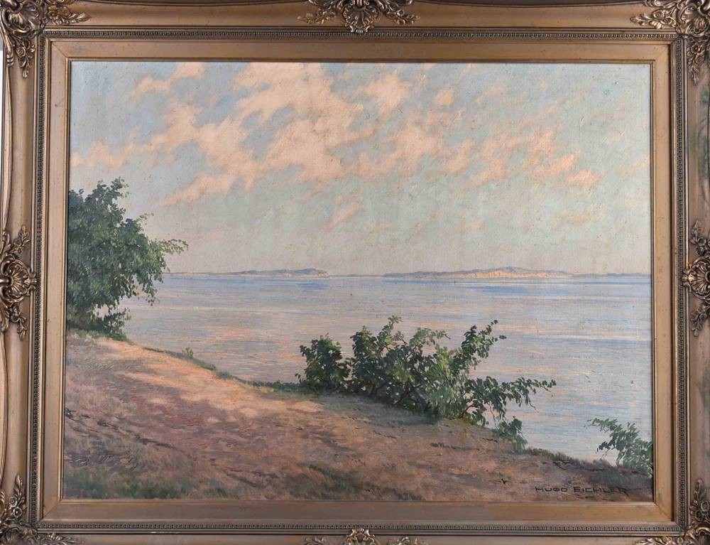 Artwork by Hugo Eichler, Auf der Insel Vilm, Made of Gemälde - Öl auf Leinwand