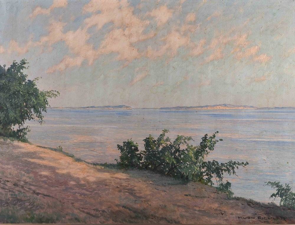 Artwork by Hugo Eichler, Auf der Insel Vilm, Made of Gemälde - Öl auf Leinwand