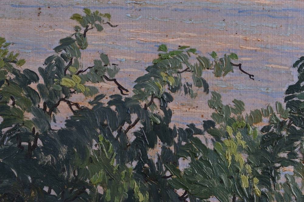 Artwork by Hugo Eichler, Auf der Insel Vilm, Made of Gemälde - Öl auf Leinwand