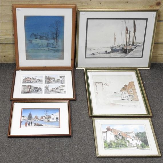 cottage; views of Sudbury and Suffolk by Paul Earee