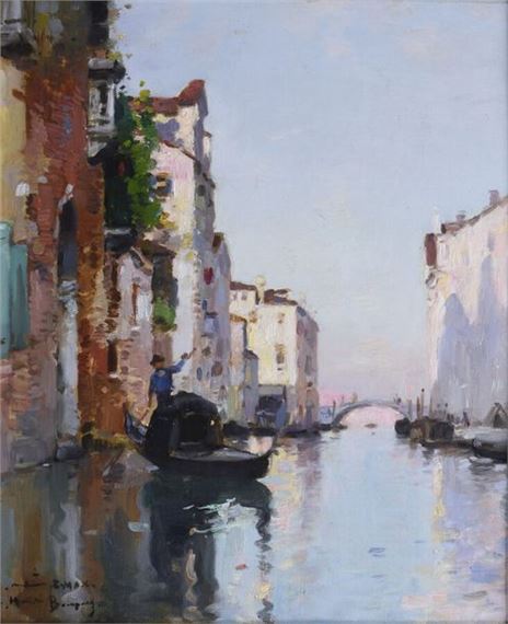 Animated canal in Venice by Maurice Bompard