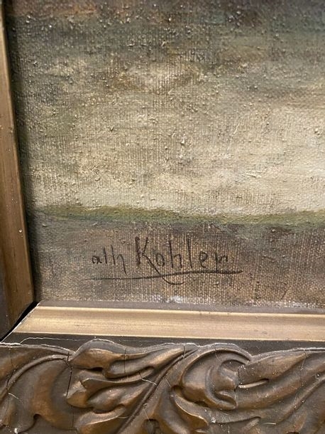 Artwork by Mathieu Kohler, Bouquet of carnations, Made of Oil on canvas