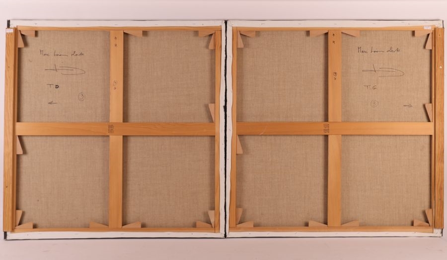 Artwork by Marc Loiseau, COMPOSITION IN DIPTYCH, Made of Acrylic