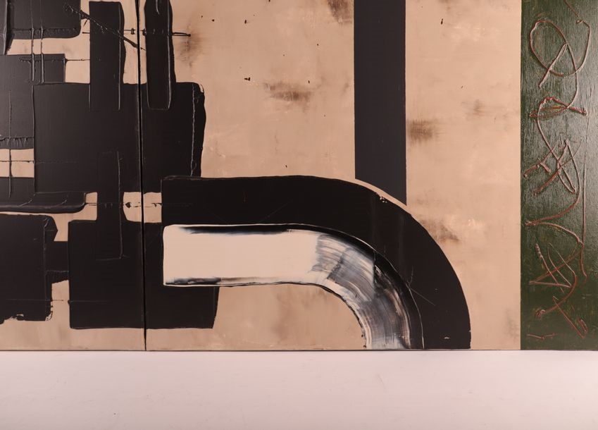 Artwork by Marc Loiseau, COMPOSITION IN DIPTYCH, Made of Acrylic