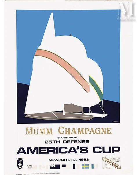 S. Bams | 25 th Defense America ' S Cup Newport 1983 Cordon Rouge Mumm ...