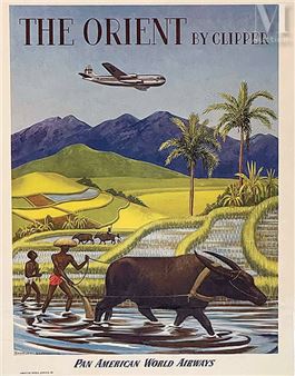 Vietnam The Orient By Clipper Pan American World AirWays - Charles Baskequille