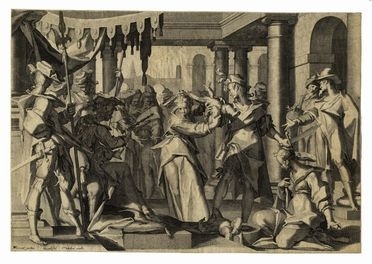 Il giudizio di Salomone by Willem Swanenburgh, 1605-1606