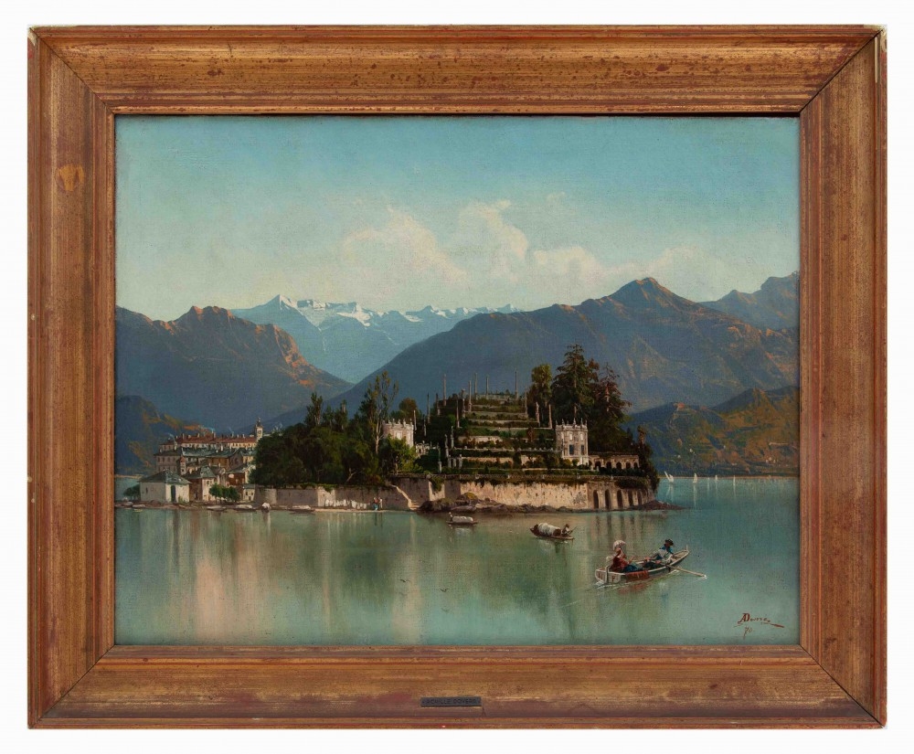 Isola bella, Lago Maggiore by Achille Dovera, 1870
