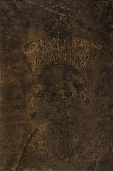 BAMBINA CON CORONA by Mirko Basaldella, 1962