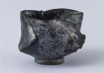 Sake cup, cut and bound - Kanjiro Moriyama