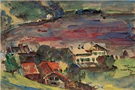 Paintings by Lovis Cornith currently on view at the Galarie Karsten Greve