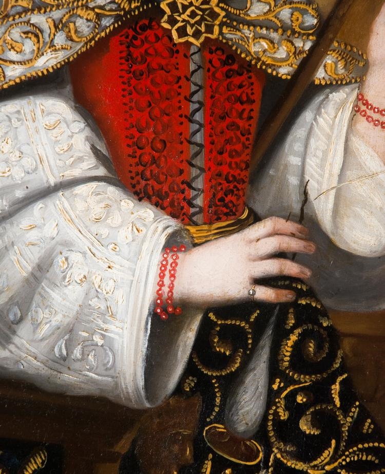 Spanish Colonial School, 17th Century | The Child Virgin Mary Spinning ...