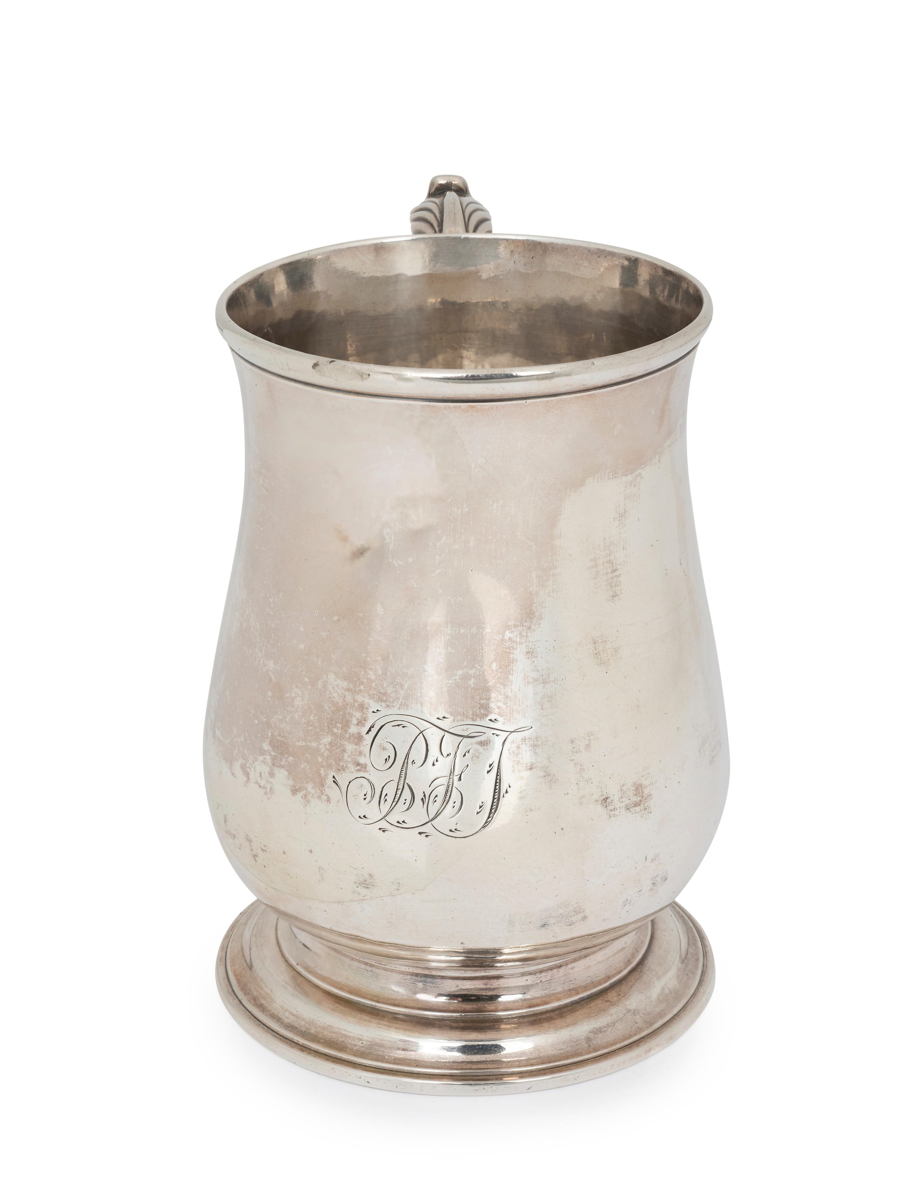 Artwork by Francis Crump, A George II sterling silver mug, Made of silver