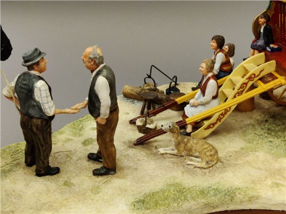 Ray Ayres | Border Fine Arts 'Striking a Deal at Appleby Fair
