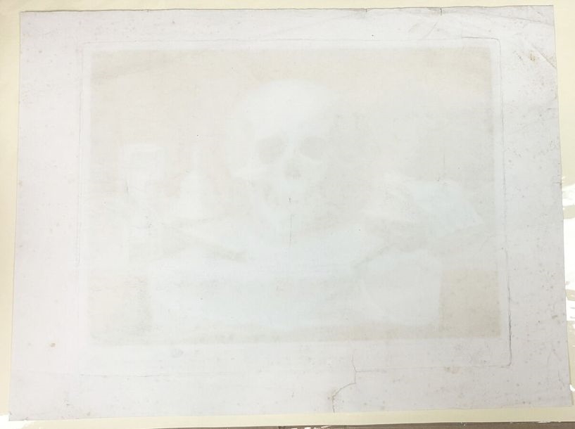 Artwork by Jacques Philippe Bouchardon, Jean Aubert, MEMENTO MORI - [ALLEGORY OF DEATH] - BOUCHARDON... - Lot 49 - Eric Caudron, Made of Engraving