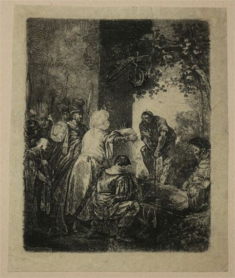 Etching by Jean-Pierre Norblin de La Gourdaine, 1776