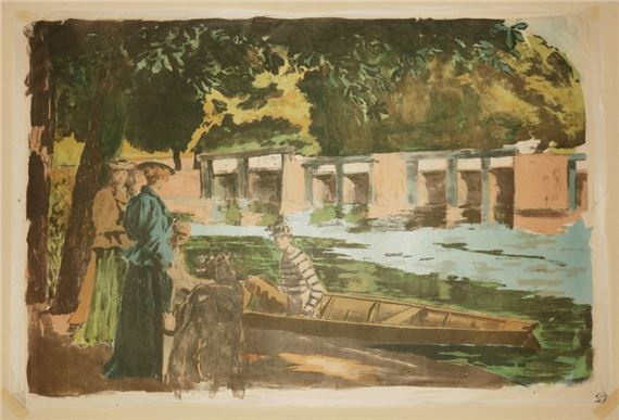 Proof with the letter, on wove paper, published by sagot in 1902 by Alexandre Lunois, 1902