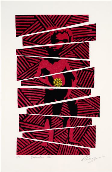 Dislocation Red by Shaike Snir