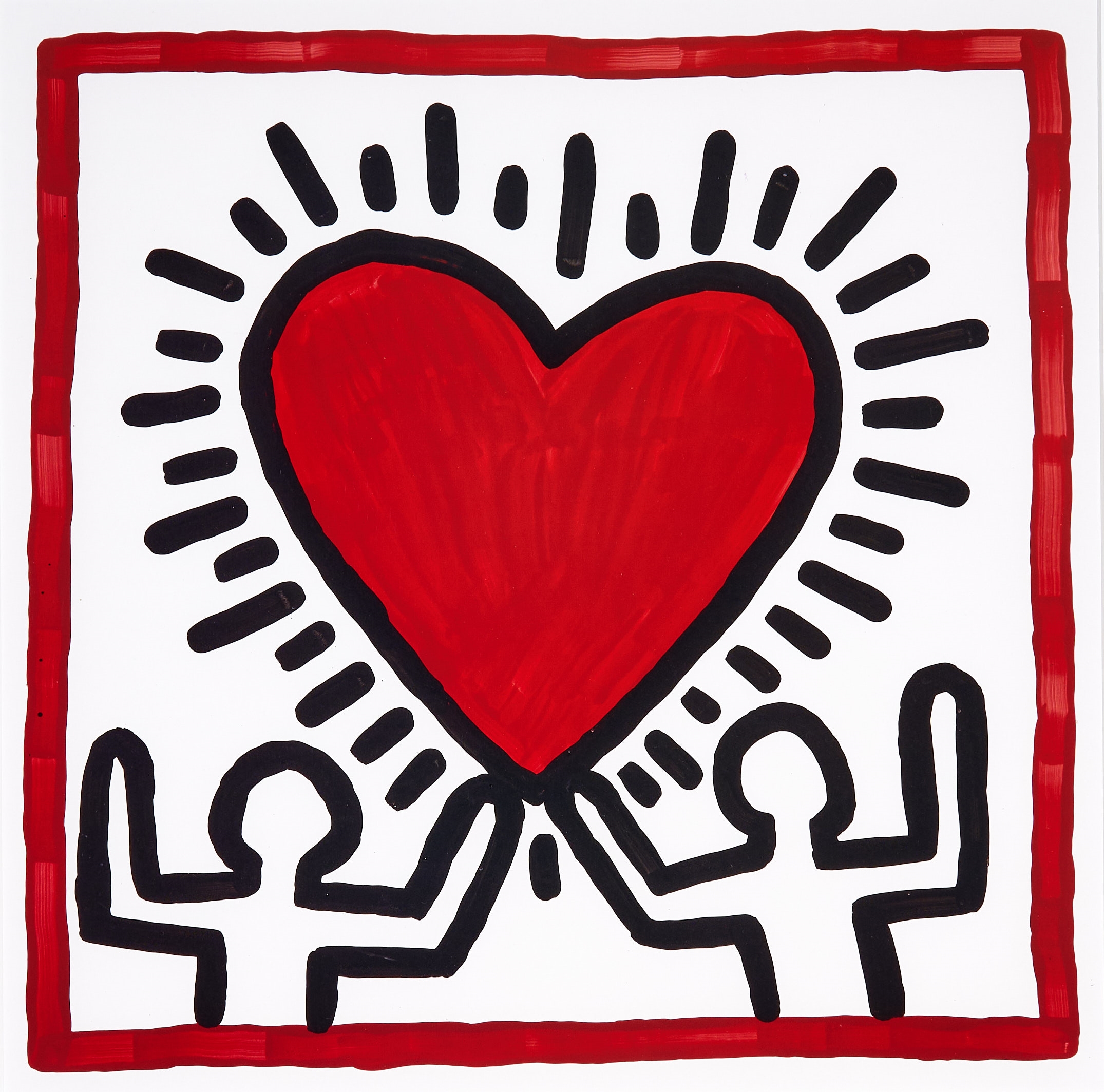 Untitled (Heart) by Keith Haring