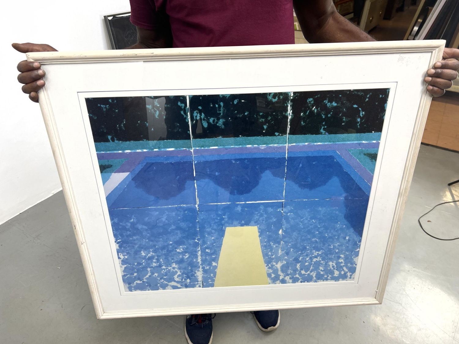 David Hockney | David Hockney swimming pool lithograph print. | MutualArt