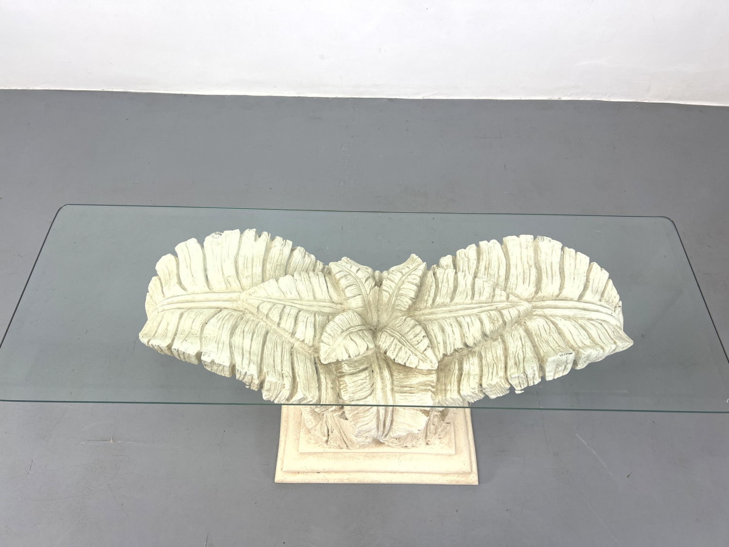 Serge Roche | Serge Roche style Palm Leaves Console Table | MutualArt