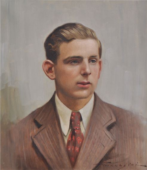 RITRATTO RUDOLF VON SCHLECHTLEITNER (CADUTO 1942 IN RUSSIA) by Ulderico Giovacchini