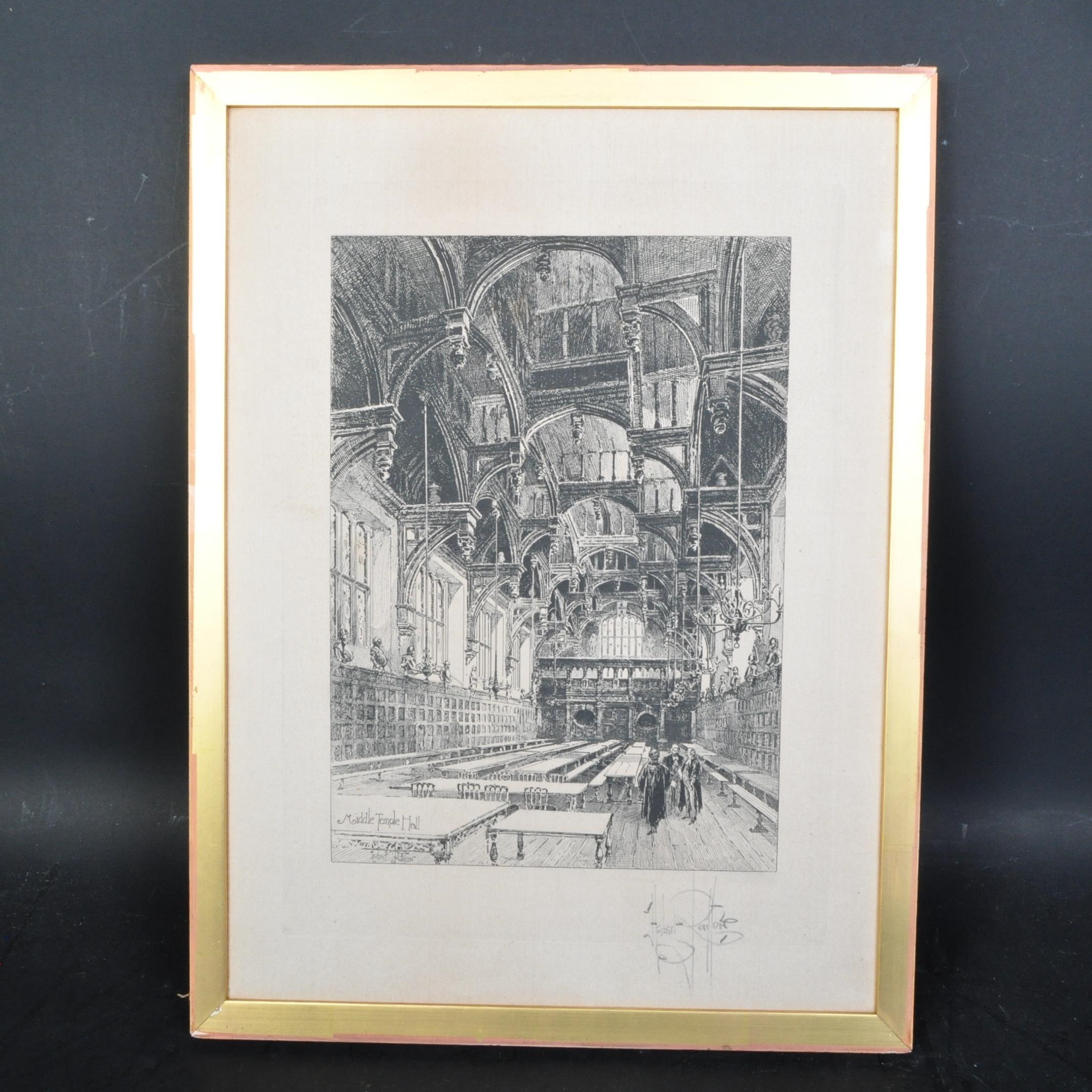 Herbert Railton VICTORIAN DRY POINT ETCHING MutualArt