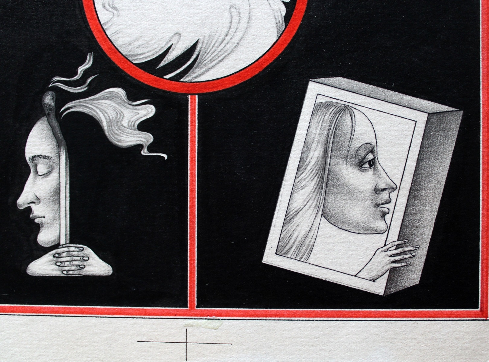 Artwork by Anita Kreituse, Matches, Made of Paper, ink, pencil