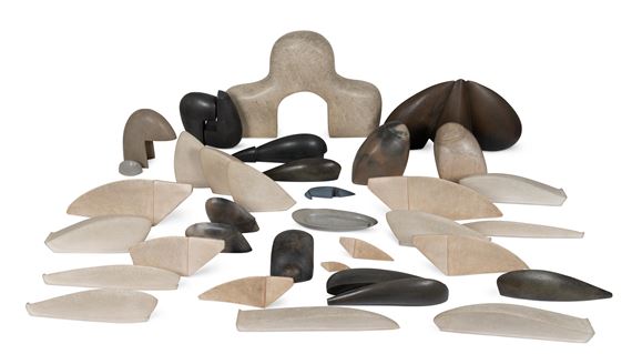 Contemporary School, 20th Century | A collection of plaster sculptural ...