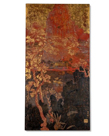 LAQUE SUR PANNEAU by Pham Hau