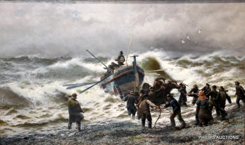 J. Miles | Launch of the Lifeboat. | MutualArt