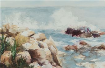 WAVES OVER THE ROCKS - Lee Daley