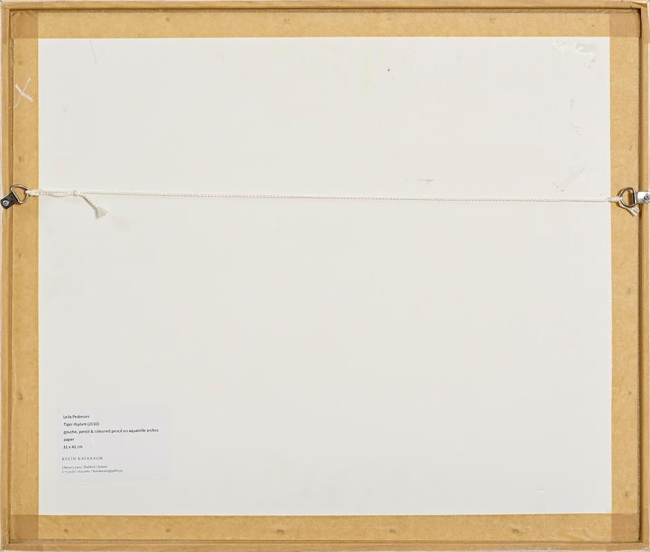 Artwork by Leila Pedersen, Tiger Asylum (2010), Made of mixed media on paper