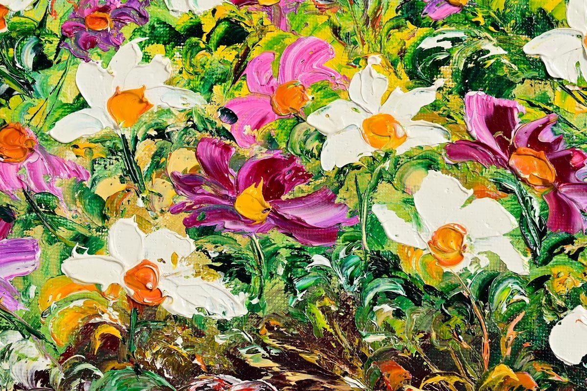 Artwork by Phyllis O'Grady, Wild Flowers (2014), Made of acrylic on canvas