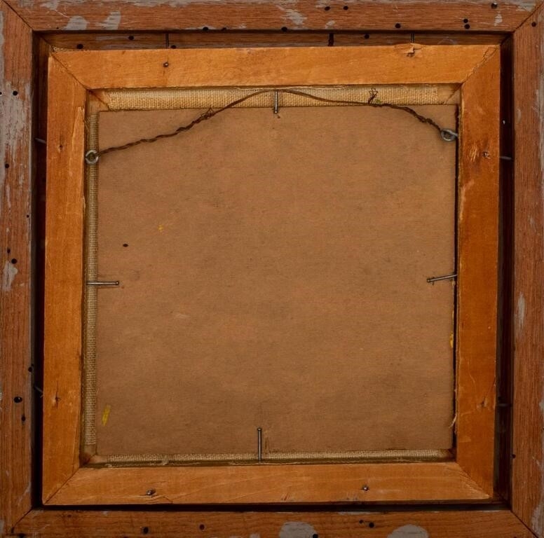 George Morrison | abstract oil on masonite (Circa 1950) | MutualArt