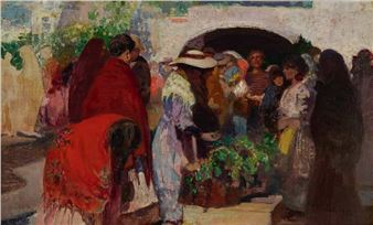 Vásári jelenet Párizsban - Cézár Herrer