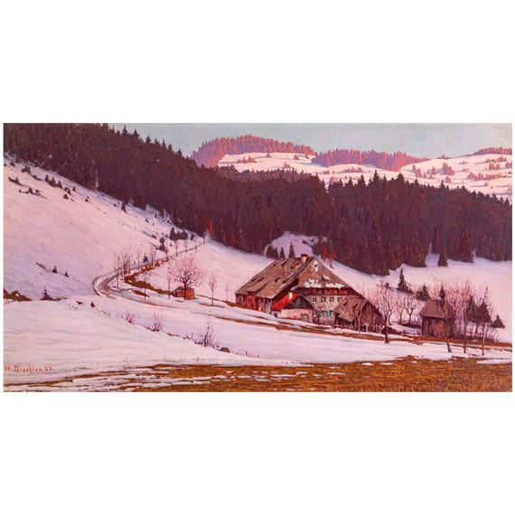 «Schmiede im Bärenthal (forge in Bärenthal)» by Hermann Dischler, 1922
