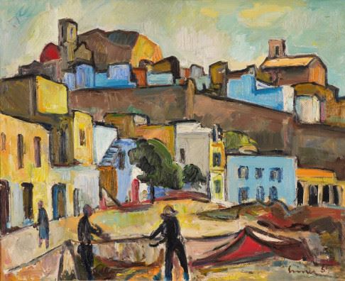 Stadtansicht von Peñiscola, Spanien