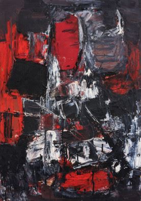 Komposition rot-weiss