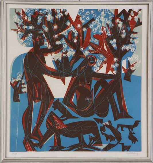 Frühling - Arkadia by HAP  Grieshaber, 1971