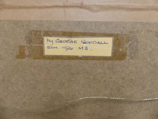 George Goodall | GEORGE GOODALL. 19th/20th.C.. A WATERCOLOUR RIVERSIDE ...